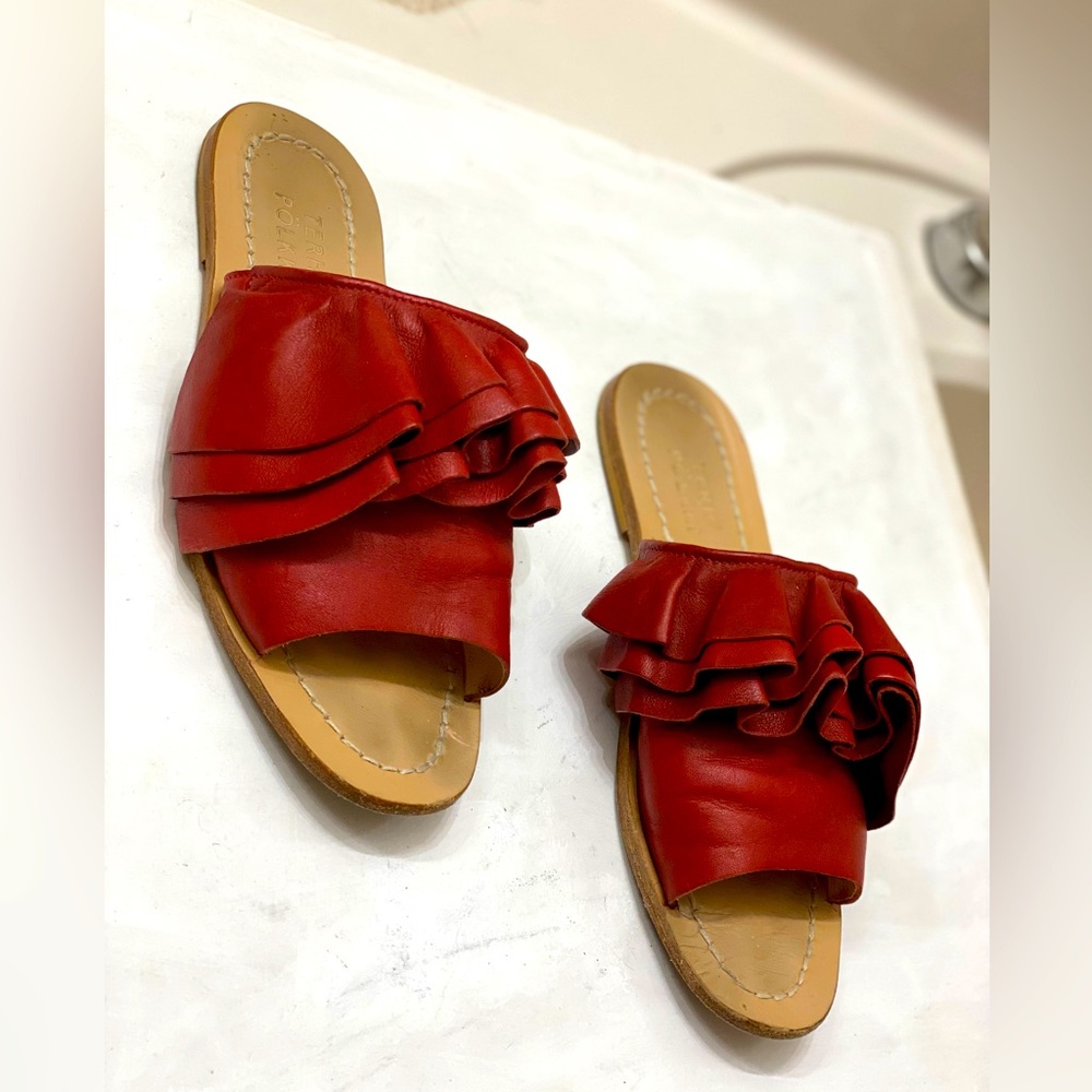 TERHI POLKKI Raffles Sandals size EU36,US size 5.5 in good condition new is $295